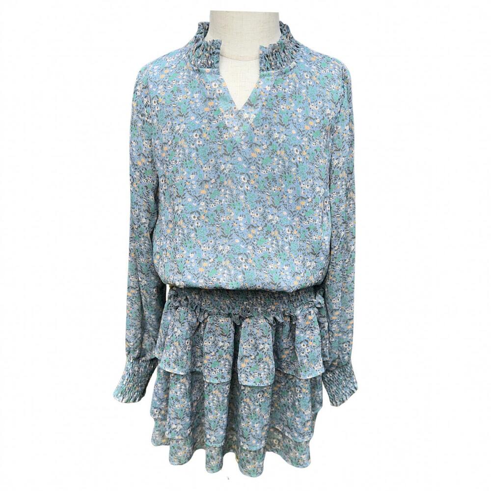 NEW PLEAT girls harriett dress in marigolds